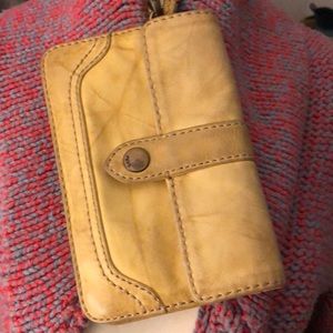 Frye Banana Yellow Wristlet